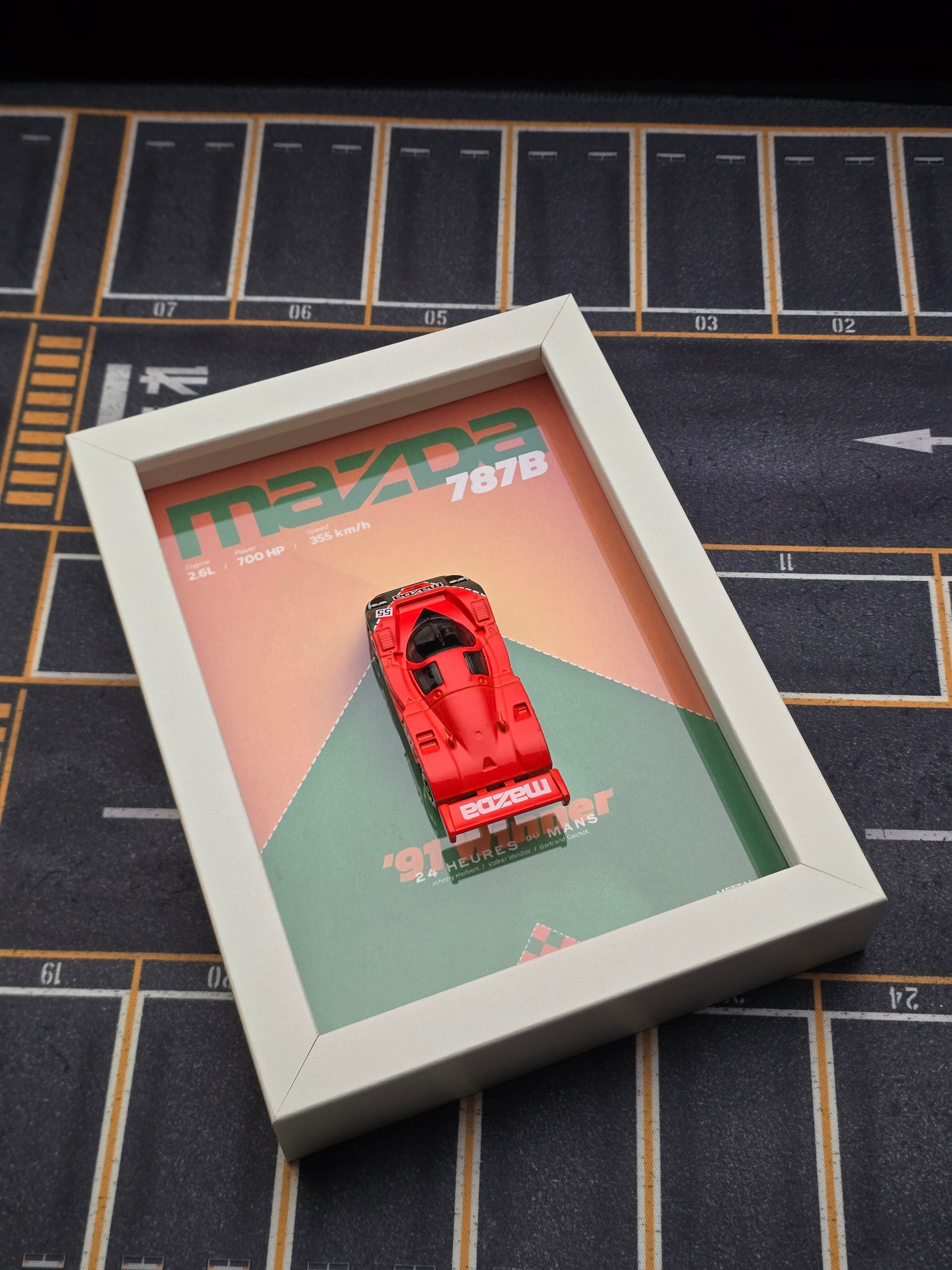 Mazda 787B Framed Display