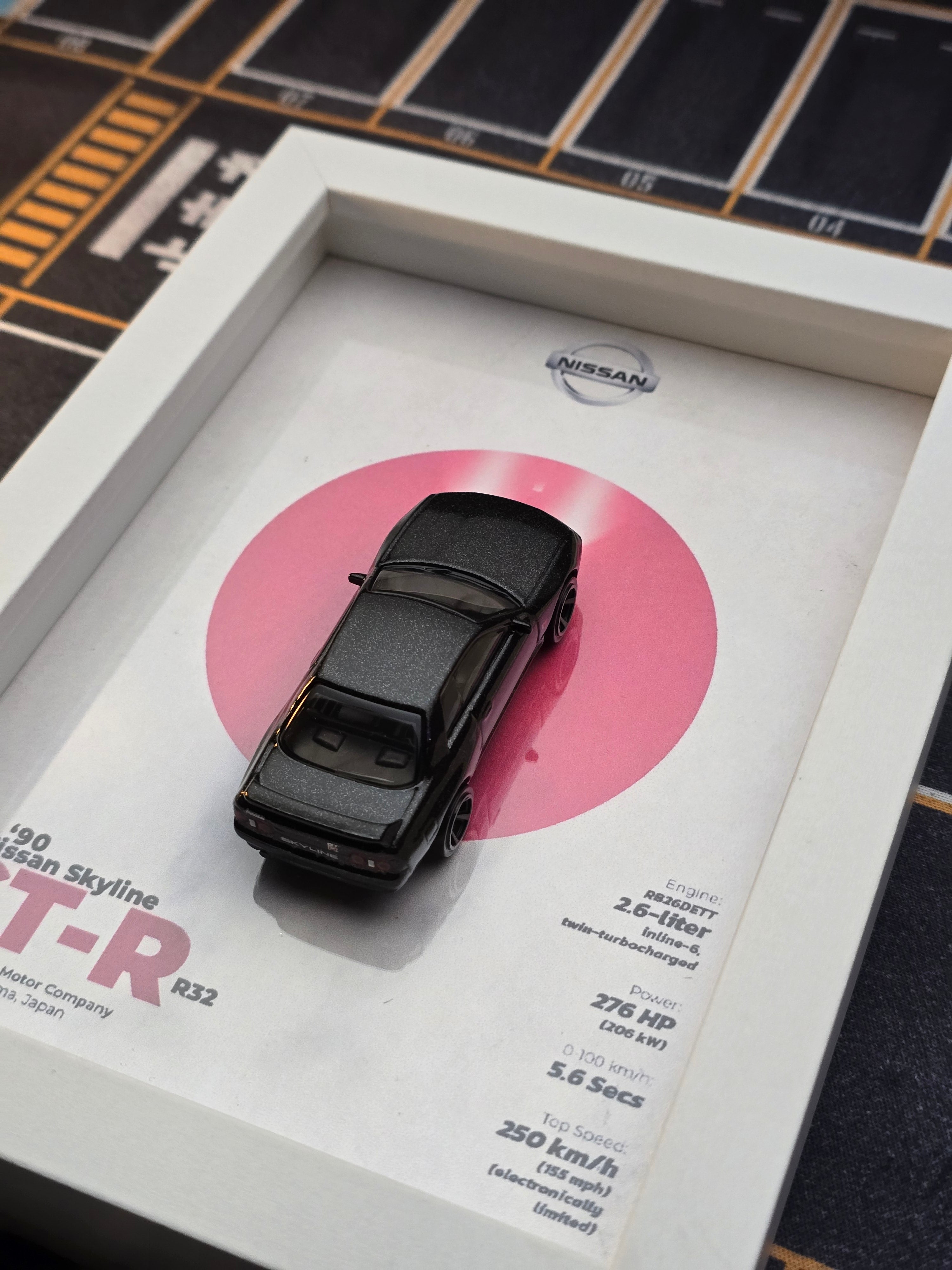 Nissan Skyline GT-R R32 Framed Display [White]